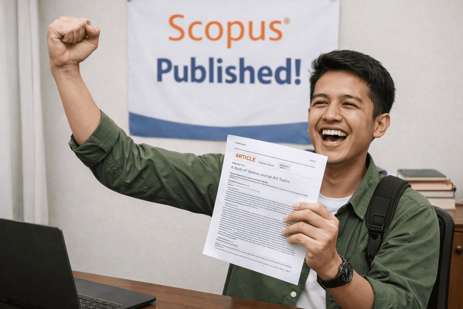 Penulis mempelajari artikel jurnal untuk menyesuaikan scope jurnal